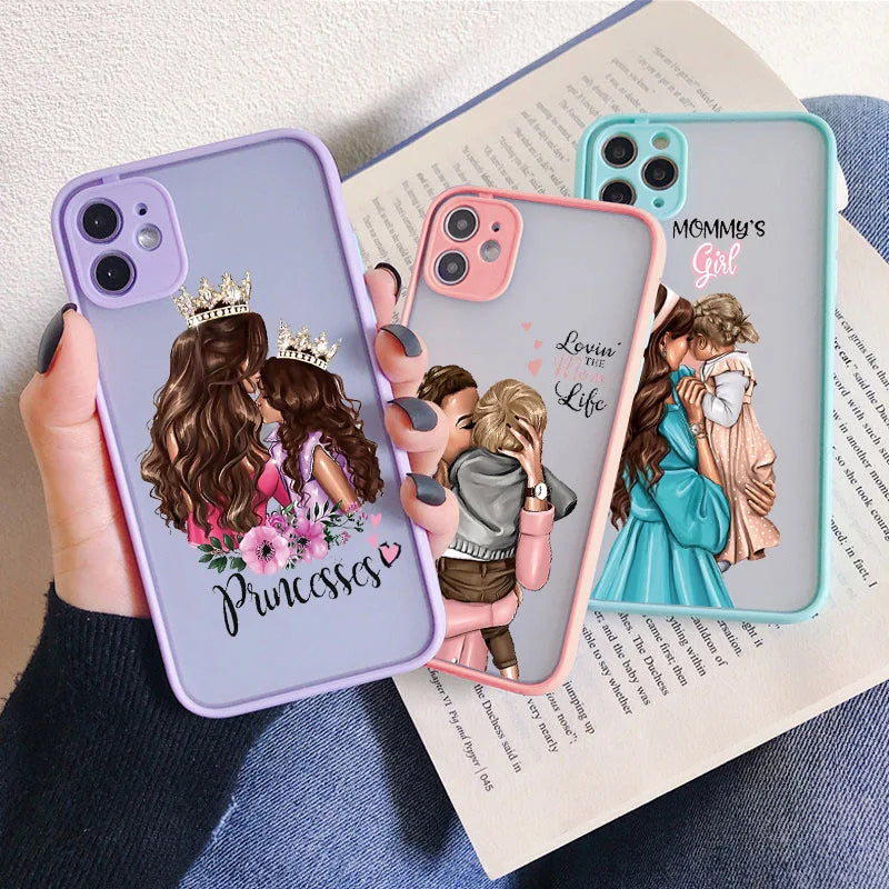 Super Mom  Baby Girl Fashion Family Case for iphone