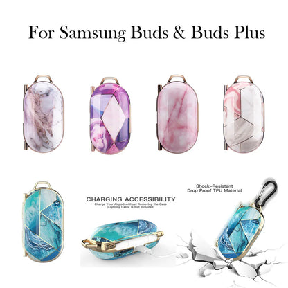 Luxury Marble Texture Case For Galaxy Buds\Buds+