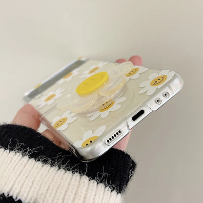 Sunflower Clear Case For Samsung Galaxy Z Flip