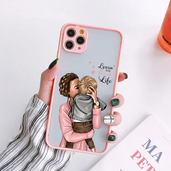 Super Mom  Baby Girl Fashion Family Case for iphone