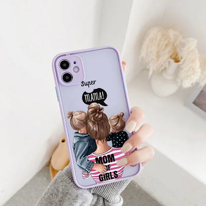 Super Mom  Baby Girl Fashion Family Case for iphone