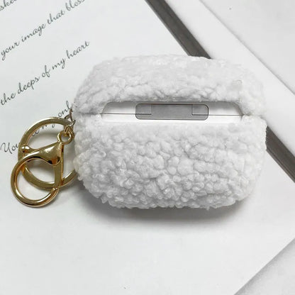 Cute Fluffy Bear Airpods Case