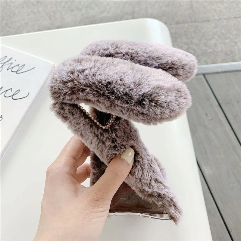 Soft Plush Rabbit Case For Samsung Galaxy