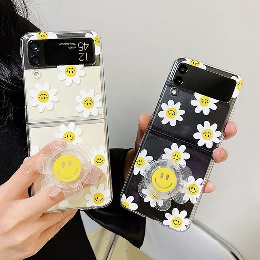 Sunflower Clear Case For Samsung Galaxy Z Flip