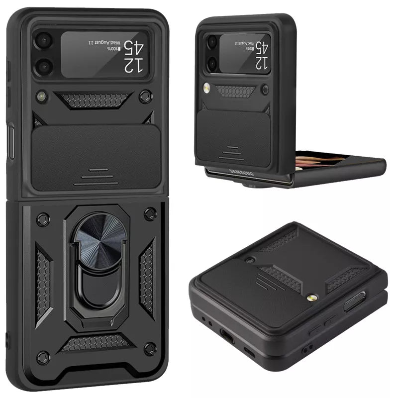 Shockproof Armor Holder Phone Cases for Galaxy Z FLIP