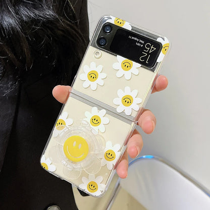 Sunflower Clear Case For Samsung Galaxy Z Flip