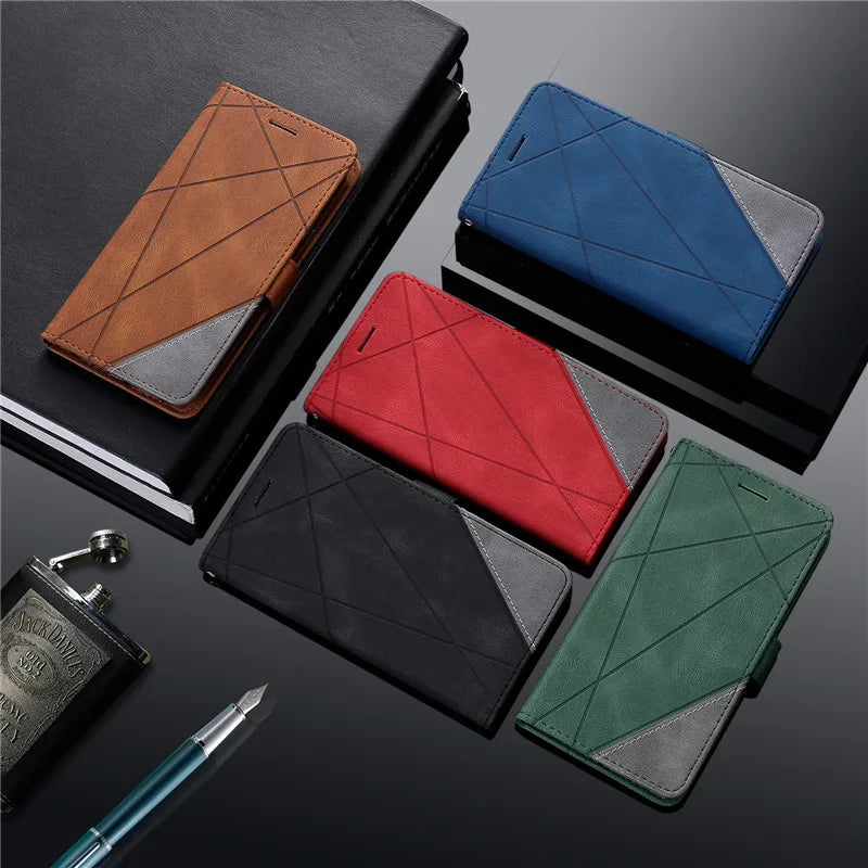 Flip Wallet Leather Case For Samsung Galaxy