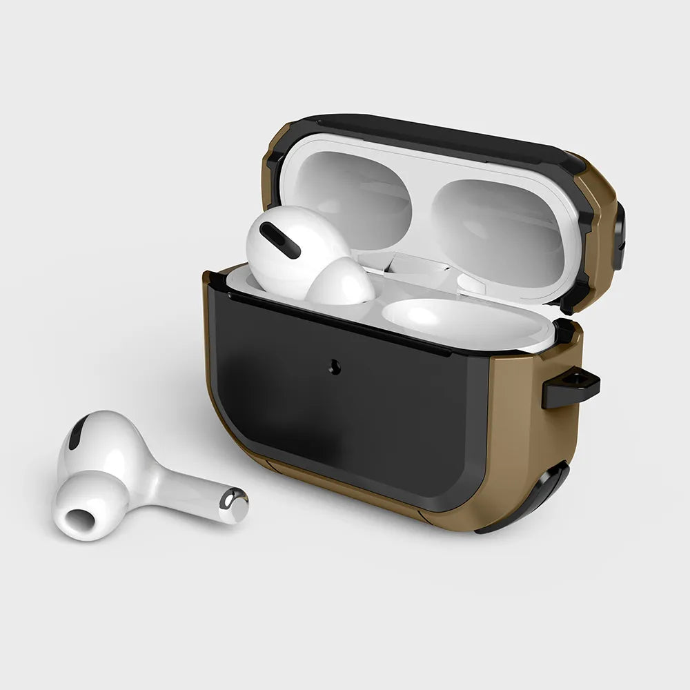 TPU PC Cover For Apple AirPods With Keychain