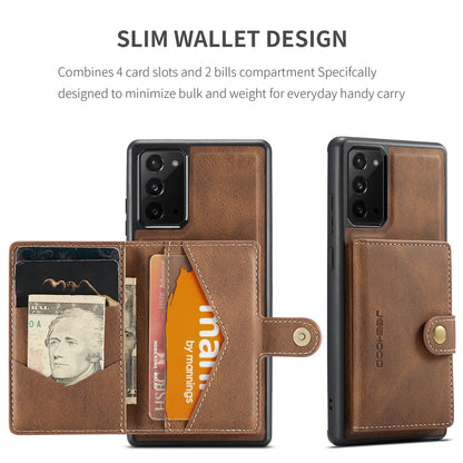 Luxury Magnetic Split Wallet Card Leather Samsung Case