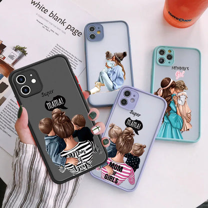 Super Mom  Baby Girl Fashion Family Case for iphone