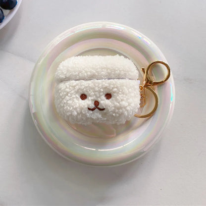 Cute Fluffy Bear Airpods Case