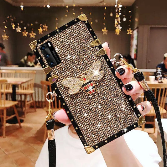 Luxury Glitter Diamond Crossbody Lanyard Case For Samsung