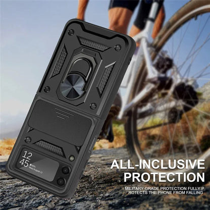 Shockproof Armor Holder Phone Cases for Galaxy Z FLIP