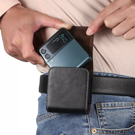 Leather Belt Clip Case For Samsung Z Flip