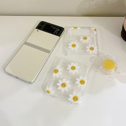 Sunflower Clear Case For Samsung Galaxy Z Flip