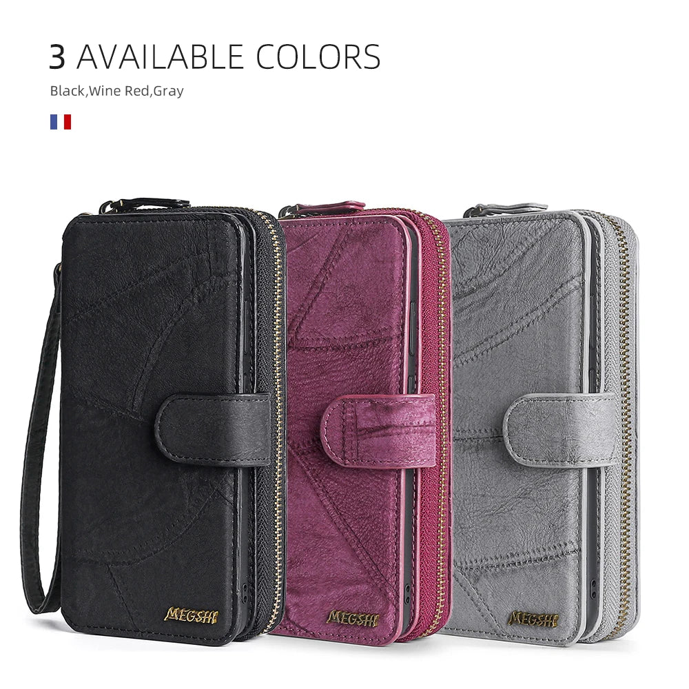 Wallet PU Leather Phone Case For Samsung Galaxy
