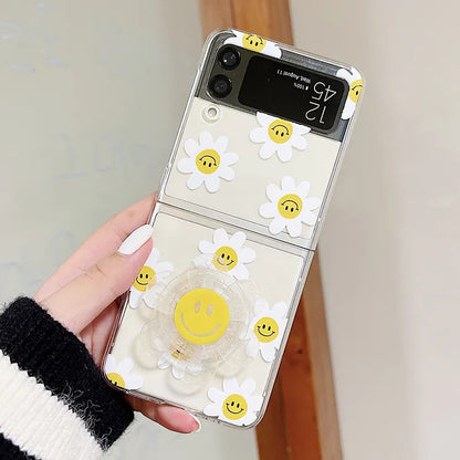 Sunflower Clear Case For Samsung Galaxy Z Flip