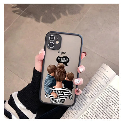 Super Mom  Baby Girl Fashion Family Case for iphone