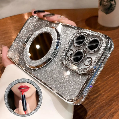 Luxury Diamond Clear Glitter Magsafe Case for iPhone