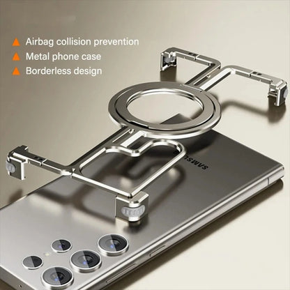 Metal Bumper With Finger Ring Holder Phone Case for Samsung