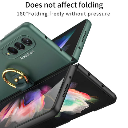 Case Frame With Tempered Glass For Galaxy Z Fold