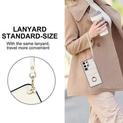 Ring Stand Crossbody Case For Samsung