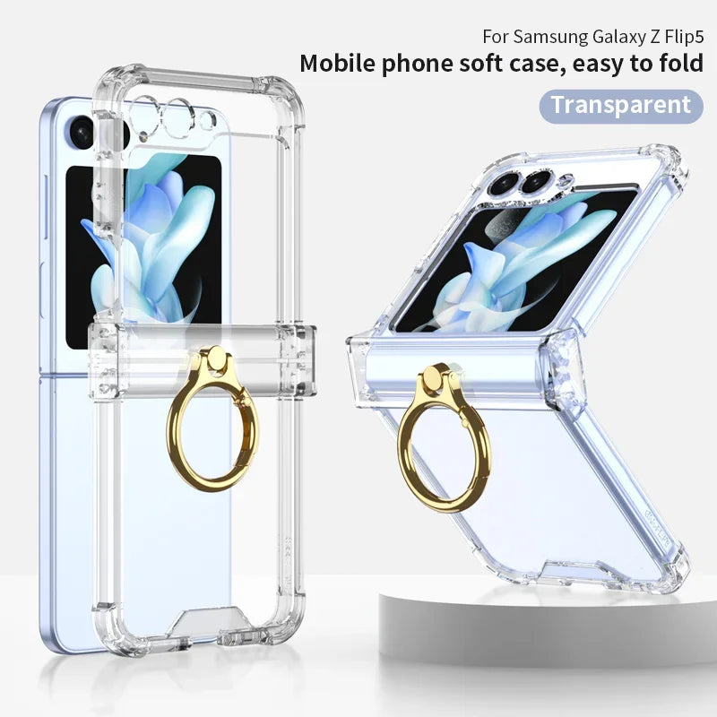 Clear Shockproof Cover For Samsung Galaxy Z Flip