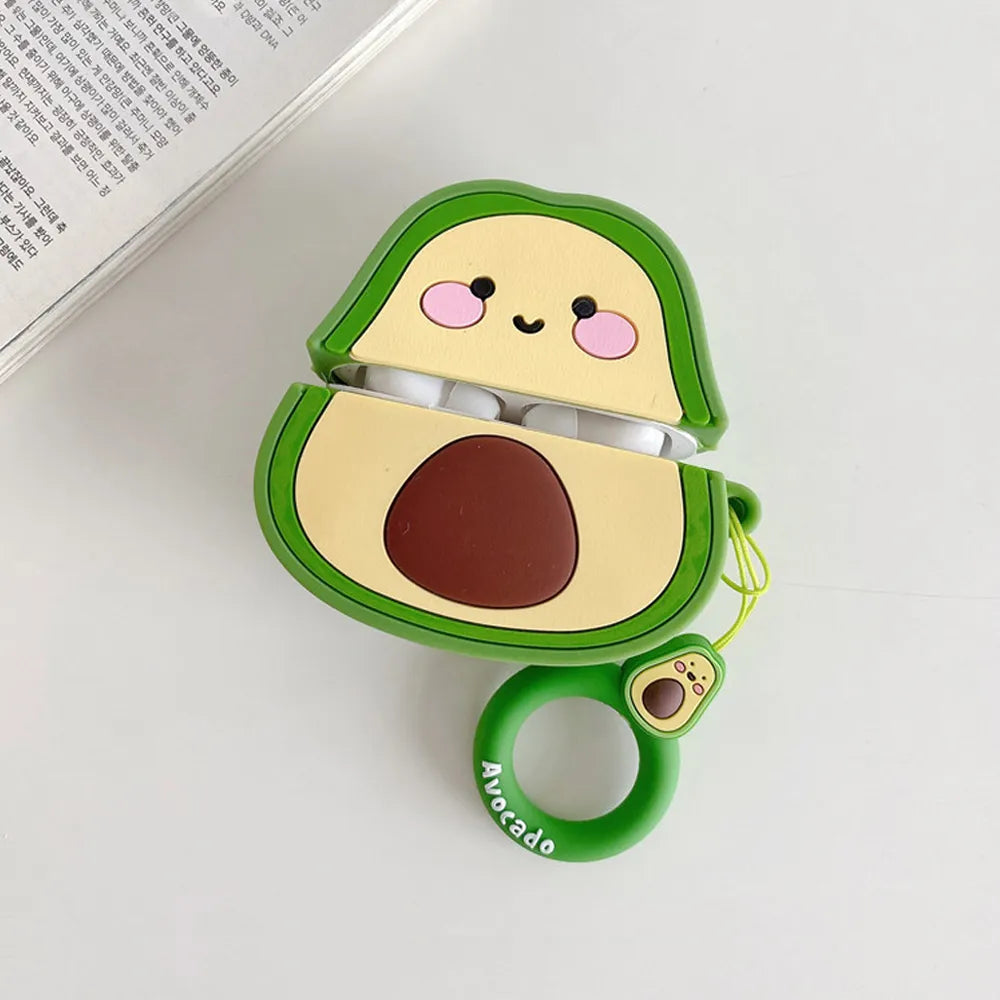 3D Avocado Shark Dog Cartoon AirPods Case