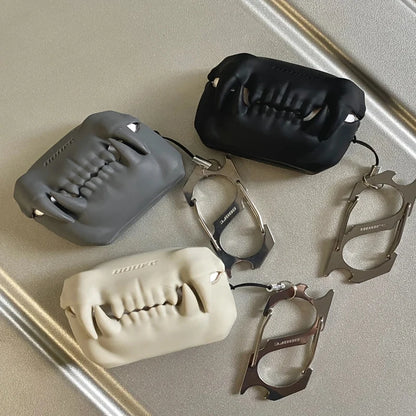 Tiger Tooth Silicone Earphone Case for AirPods