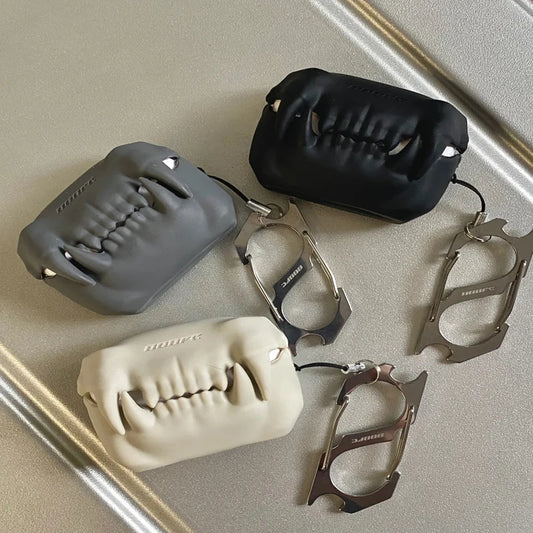 Tiger Tooth Silicone Earphone Case for AirPods