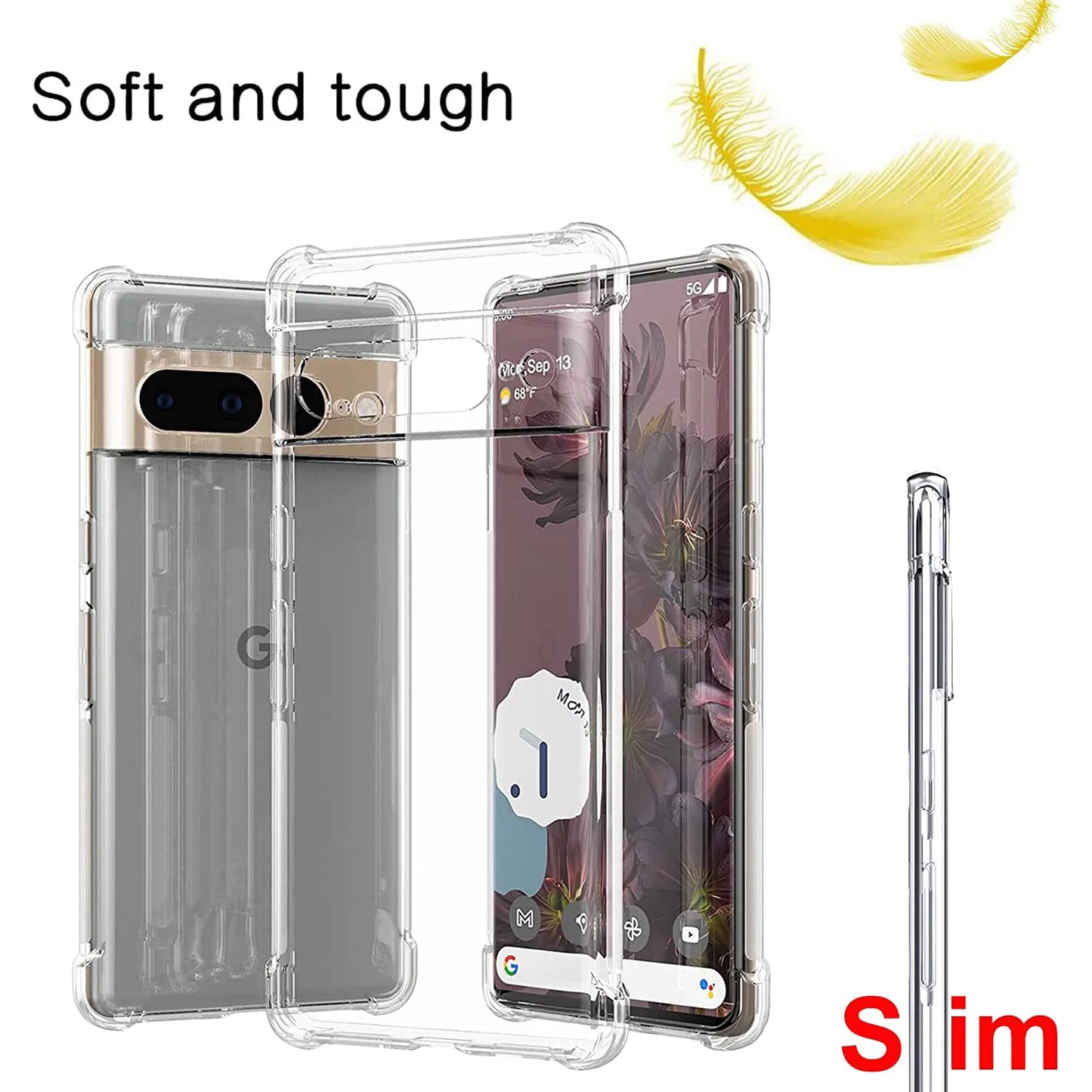 Luxury Clear Phone Case For Google Pixel