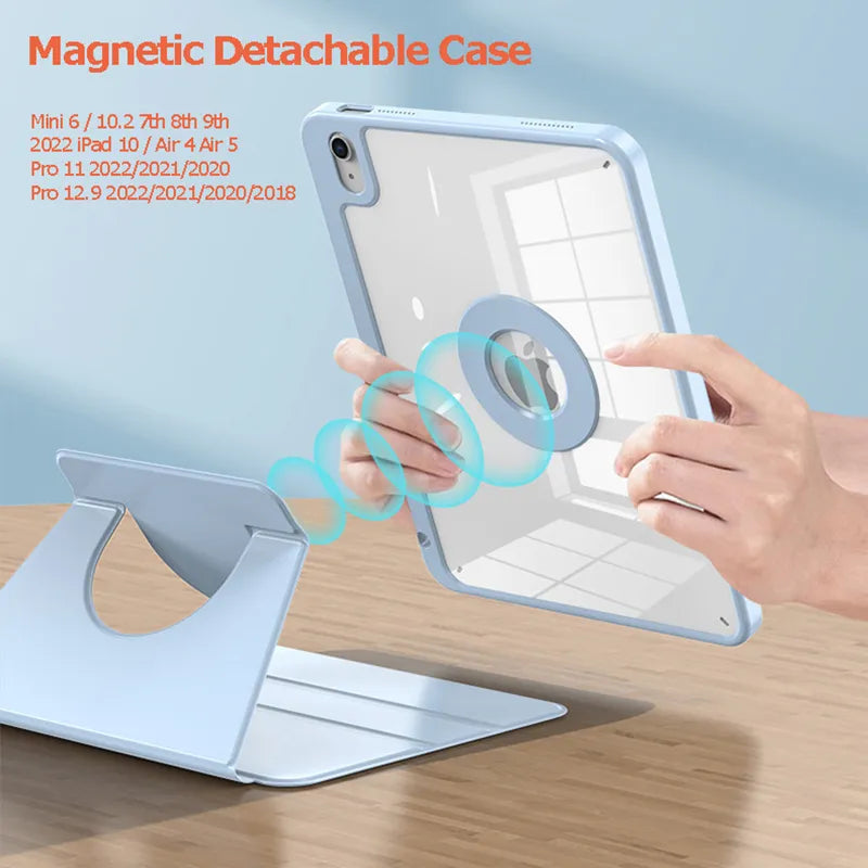 Detachable Rotating Case for iPad