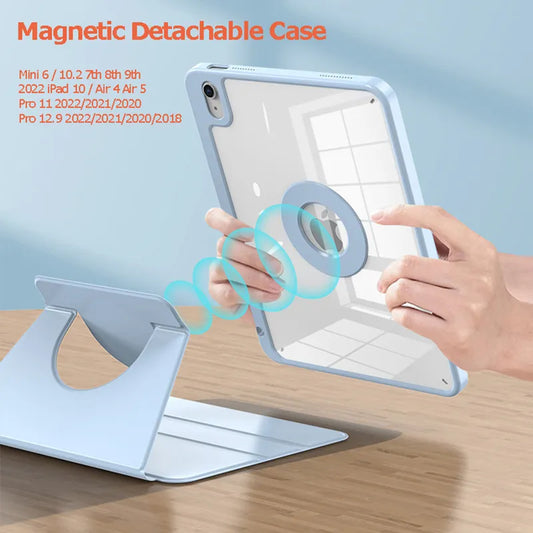 Detachable Rotating Case for iPad