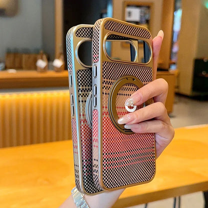 Carbon Fiber Texture Magnetic Business Case For Google Pixel