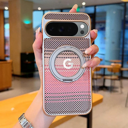 Carbon Fiber Texture Magnetic Business Case For Google Pixel