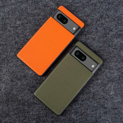 Luxury Cowhide Leather Phone Cases For Google Pixel