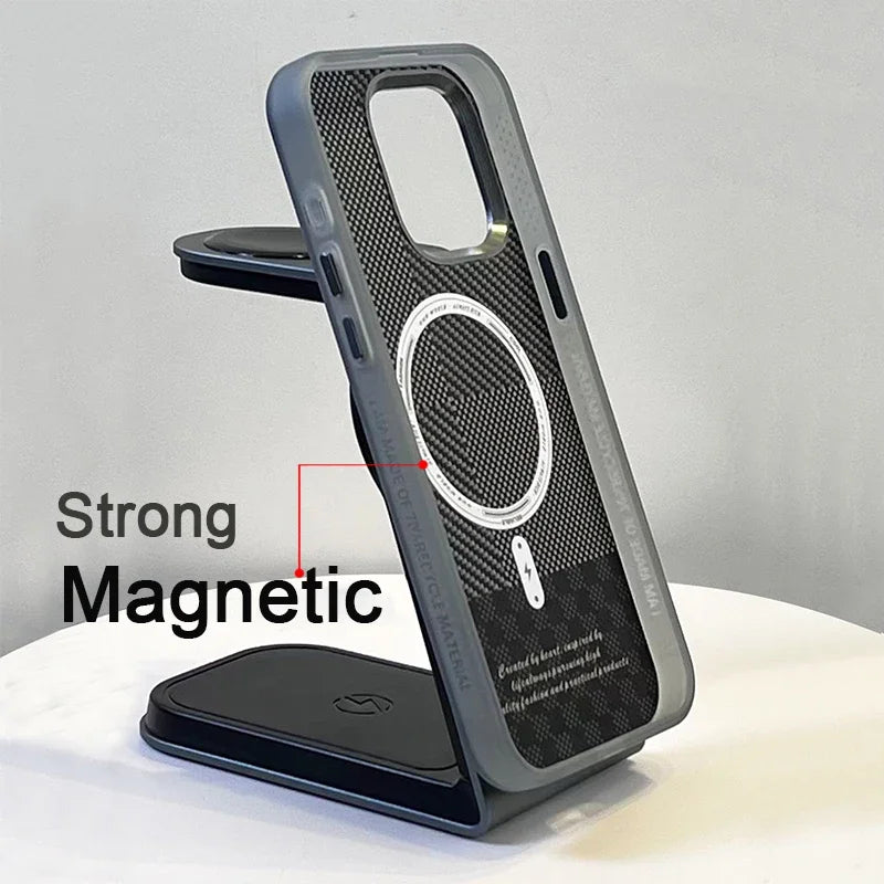 Carbon Fibre Strong Magsafe Case for iPhone