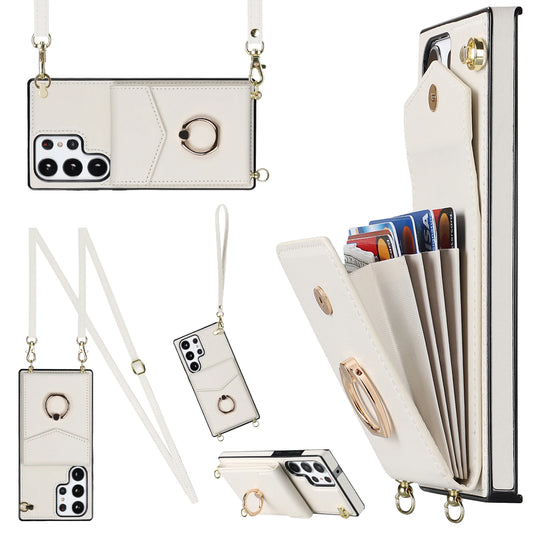 Ring Stand Crossbody Case For Samsung