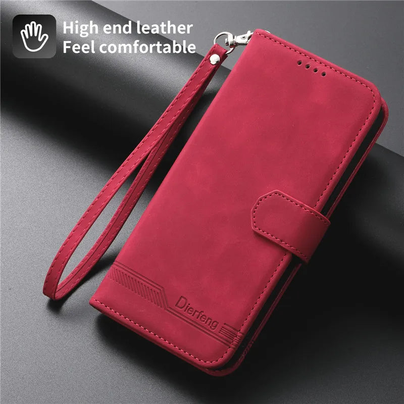 Leather Wallet Flip Stand Case For Samsung Galaxy