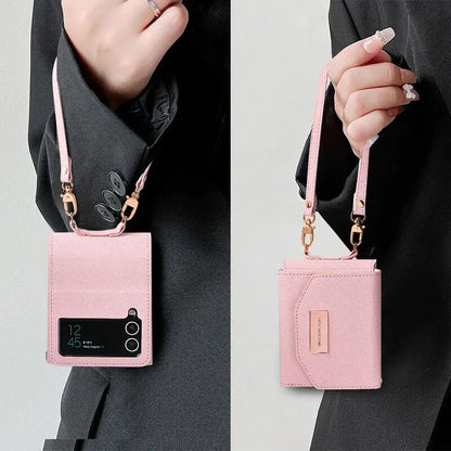 Luxury Leather Wallet Card Holder Case For Samsung