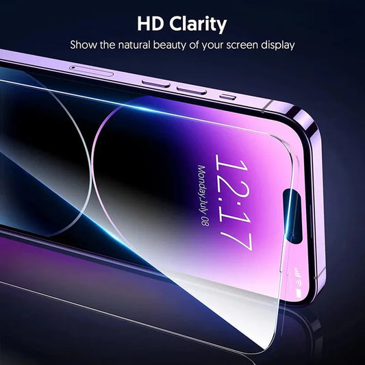 6 Pcs Tempered Glass for IPhone with Camera Lens Protector