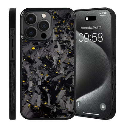Magnetic Real Forged Carbon + TPU Case for iPhone