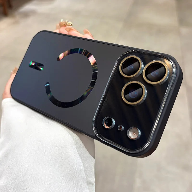 Big Window Flowing Light for Magsafe Magnetic Case for iPhone