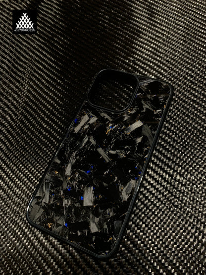 Magnetic Real Forged Carbon + TPU Case for iPhone