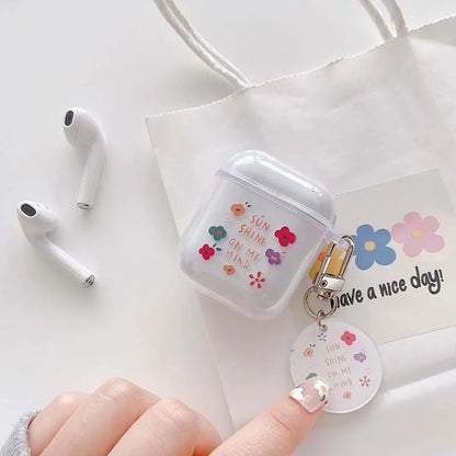 Transparent TPU AirPods Case with Keyring