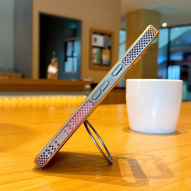 Carbon Fiber Texture Magnetic Business Case For Google Pixel