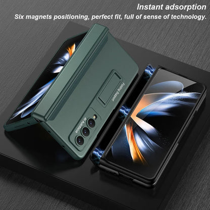 Armor Magnetic Hinge Cover Case with Stand - Galaxy Z Fold