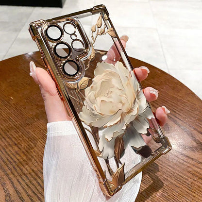 Elegant Golden Lotus Flower Case for Samsung