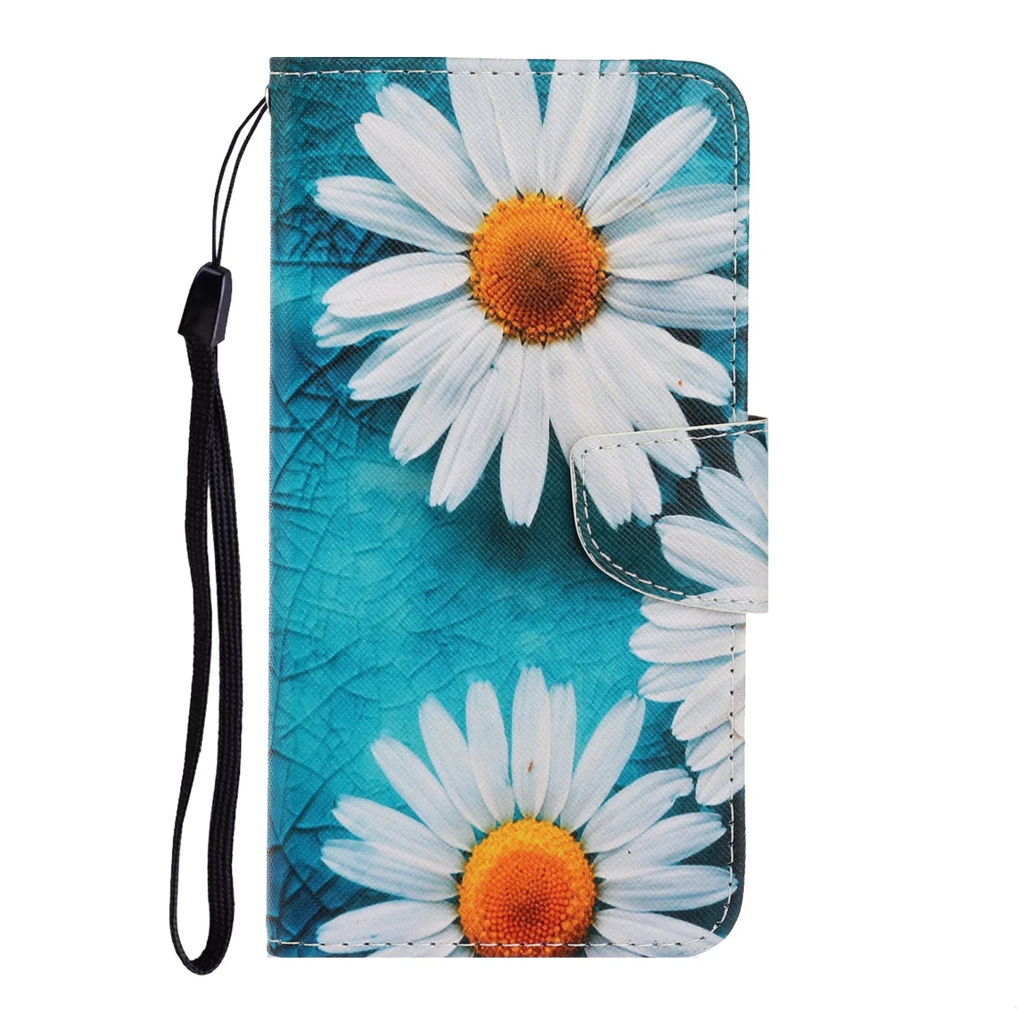 Printed Leather Wallet Flip Phone Case For Samsung Galaxy