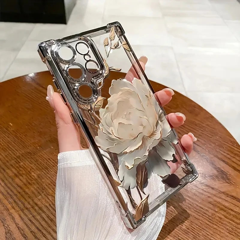 Elegant Golden Lotus Flower Case for Samsung